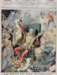 Der Traum von Don Quixote, Titelillustration aus Le Petit Journal, 21. Mai 1905