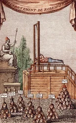Die Hinrichtung von Robespierre am 28. Juli 1794