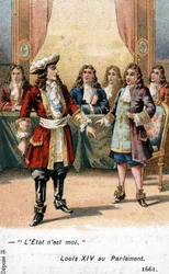 Der König von Frankreich Ludwig XIV. erklärte 1661 vor dem Parlament: „Der Staat bin ich!“