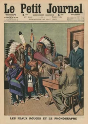 Die Rothäute und das Phonograph, Titelillustration aus 