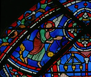 Das St. Thomas Fenster: Engel besuchen das Grab des Heiligen Thomas