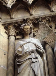 Der lächelnde Engel der Kathedrale von Reims