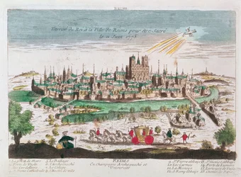 Die Ankunft Ludwigs XVI. in Reims zu seiner Krönung am 11. Juni 1775