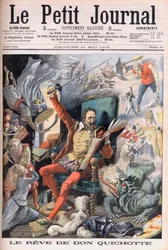 Der Traum von Don Quixote. Le Rêve de Don Quixote (Miguel De Cervantes) - Illustration für Le Petit Journal, 21. Mai 1905.