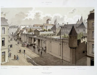 Der Eingang zum Palais im Jahr 1770 - in 