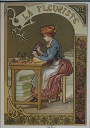 Das Blumenmädchen, um 1900