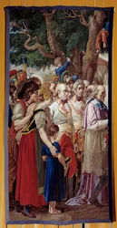 Die Übergabe der Schlüssel von Wien an Napoleon I. (1769-1821). Der Kaiser kehrte in die österreichische Hauptstadt zurück, die von Franz II. von Habsburg am 14.11.1805 verlassen wurde