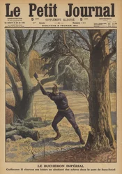 Der kaiserliche Holzfäller (Farblithografie)