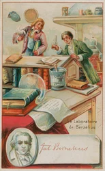Das Labor des Schweizer Chemikers Jons Jacob Berzelius