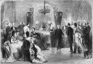 Der Salon von Adolphe Thiers (1797-1877) im Chalet Cordier de Trouville