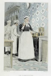 Die Diener: der Koch - in „Nos contemporains“ von Octave Uzanne