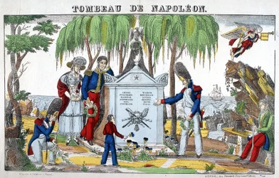 Das Grab von Napoleon Bonaparte auf der Insel St. Helena. Bild von Epinal