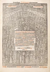 Titelseite mit dem Parlament von Toulouse, 1515