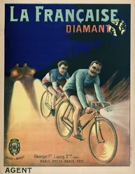 Tour de France Radfahrplakat von 1911