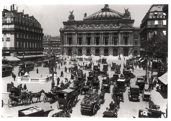 Verkehr vor der Pariser Oper, 1890-99