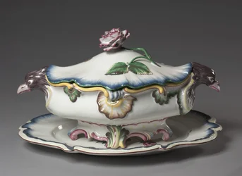 Terrine, hergestellt von Straßburger Fabrik, ca. 1750