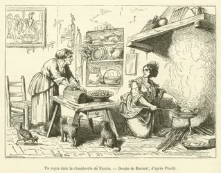 Ein Mahl in Nuccias Kämmerchen