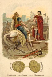 Vercingetorix unterwirft sich Julius Caesar, 52 v. Chr.