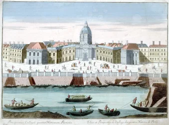 Ansicht und Perspektive des Collège des Quatre Nations de Paris, optische Ansicht