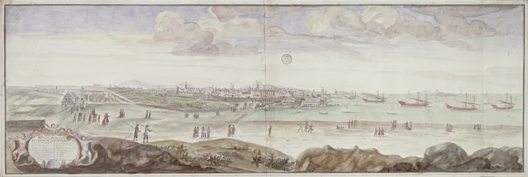 Ansicht von der Seite des Krankenhauses, Marseille, 1698