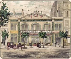 Blick auf das Grand Cafe du XIXeme Siecle, Paris, 1857