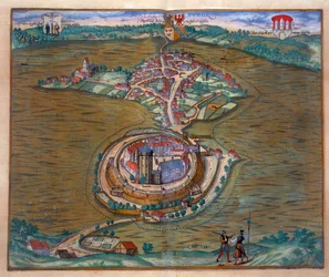 Ansicht des Place de Louis le Grand, mit einem der Räume, gebaut anlässlich der Hochzeit von Monseigneur le Dauphin (Detail)