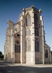 Ansicht des Chors der Kirche, gebaut 1260-1320