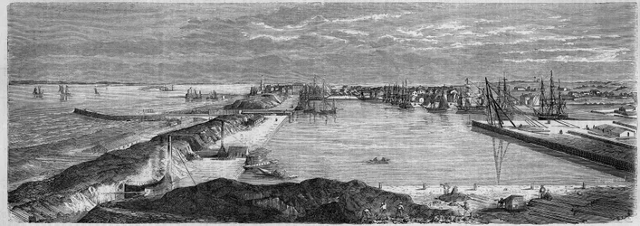 Ansicht der Stadt Saint Nazaire (Loire Atlantique, 44)