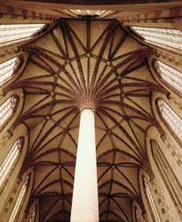 Ansicht des Fächergewölbes der Decke