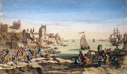 Ansicht des Hafens und der Werften der Stadt Le Havre (Seine-Maritime)