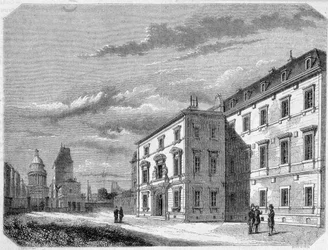 Ansicht der École Normale - Gravur, Ende 19. Jahrhundert