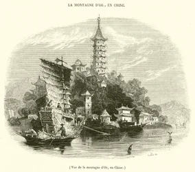 Ansicht des Goldbergs in China