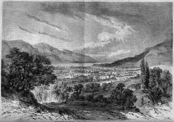 Ansicht der Stadt Aix-les-Bains, Savoie (73)