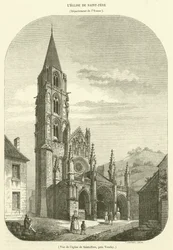 Ansicht der Kirche von Saint-Père bei Vézelay