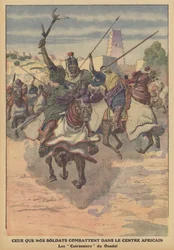 Wadai-Kavallerie in Zentralafrika