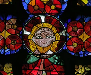 Fenster mit Darstellung des Hauptes Christi, ca. 1290