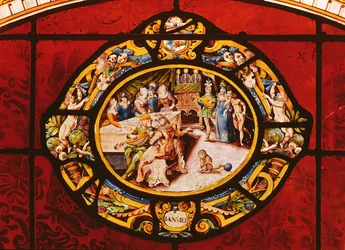 Fenster, das Januar darstellt, aus Montigny