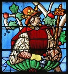 Fenster mit dem Baum Jesse (meist modern)