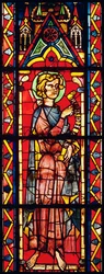 Fenster, das den Propheten Obadja darstellt, ca. 1270-75