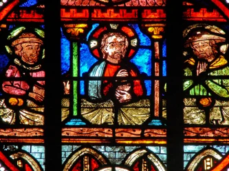 Fenster w0, Auferstehungsszene: Das Abendmahl in Emmaus