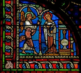 Fenster w0, Darstellung der Verkündigung