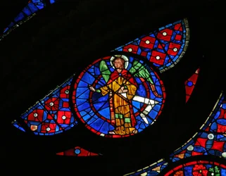 Fenster w115, einen Engel darstellend