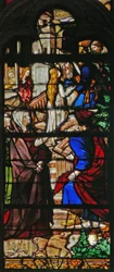 Fenster w120, Szene aus dem Leben der Jungfrau Maria: die Darstellung im Tempel
