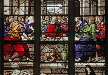 Fenster w12, das letzte Abendmahl