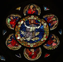 Fenster w16, Christus des Jüngsten Gerichts darstellend