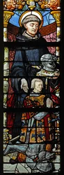 Fenster w1 zeigt St. Guillaume und Guillaume de Montmorency