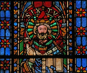 Fenster w201, Sixtus darstellend