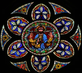 Fenster w205 mit Christus des Jüngsten Gerichts