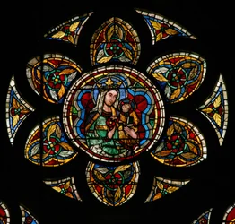 Fenster w207 mit der Jungfrau und Kind