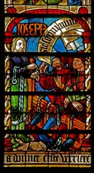 Fenster w234 zeigt Josef mit dem inhaftierten Butler und Bäcker